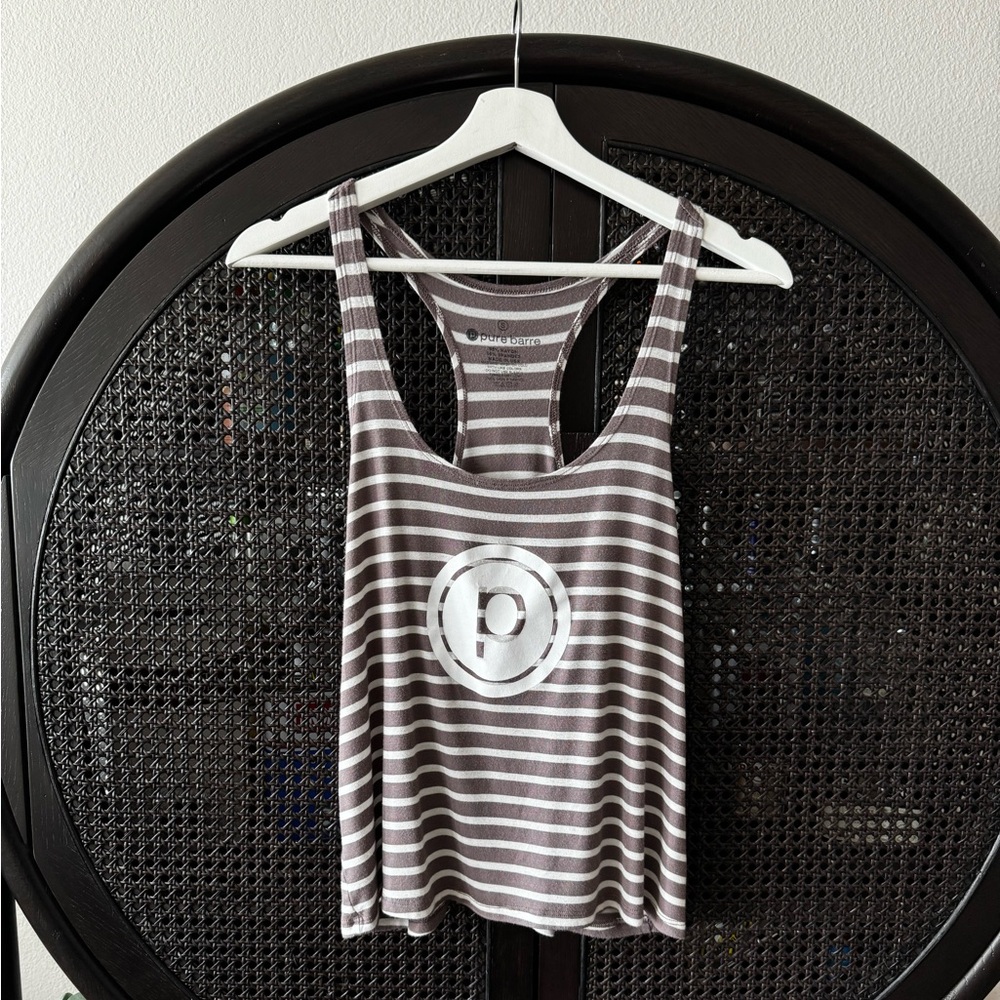 Pure Barre Stripe Logo Tank
